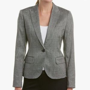 ANNE KLEIN Howard Hawks Peak Lapel Blazer 4 Gray